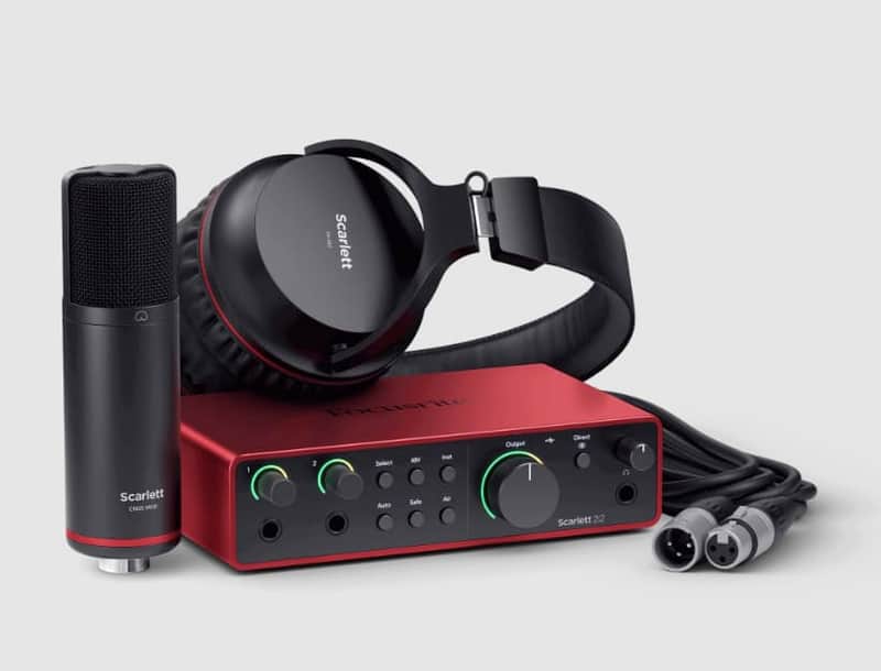 Focusrite Scarlett 2i2 Studio 4th Gen Audio Interface W/Microphone and Headphones image 1