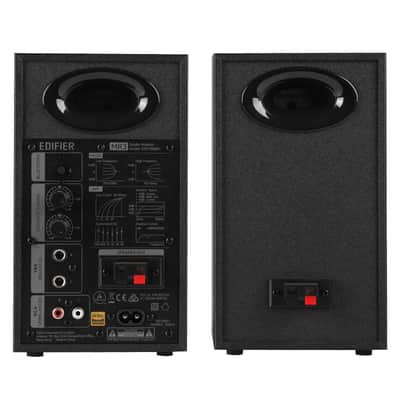 Edifier MR3 Powered Studio Monitor Speakers, Hi-Res Audio Certified Bluetooth V5.4 Active Bookshelf Speakers, 2.0 Computer Speaker with Headphone Output RCA AUX Balanced TRS Input - Black (Pair) image 3