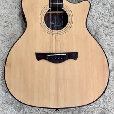 Tagima Olive Grace EQ-NTOP Acoustic Guitar w/HS Case - Natural Finish - B stock image 1