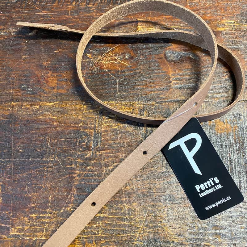 Perri’s Leathers Brown Basic Leather Mandolin Strap - M75BL-6663 image 1