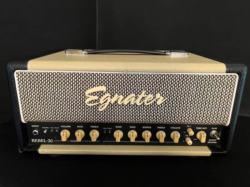 Egnater Rebel 30 2-Channel 30-Watt Guitar Amp Head 2010 - 2014 Black / Blonde image 1