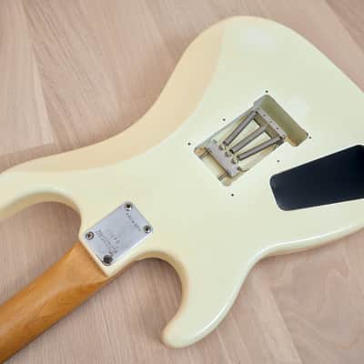 1984 Kramer USA Pacer Special Vintage Electric Guitar Creme w/ Floyd Rose, Case image 14