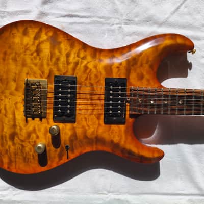 Carruthers - Extremely Rare!!! One-off Custom Order "Super Strat" mid 1990s - Carved Top and Chambered - Collector's condition! image 5
