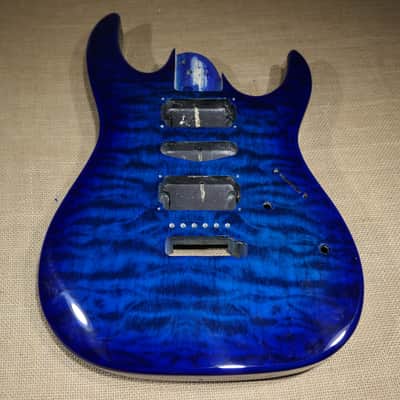 Ibanez Dio GRX70QA 2021 Transparent Blue Burst Body image 3