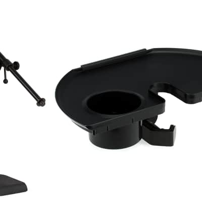 On-Stage MS7920B Bass Drum / Boom Combo Mic Stand Bundle with Gator Frameworks GFW-MICACCTRAY Microphone Stand Accessory Tray image 1