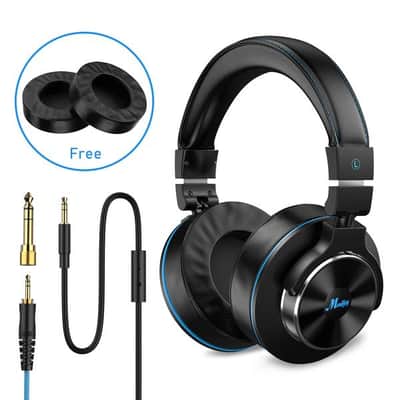 Adapter-Free Closed Back Over-Ear DJ Stereo Monitor Headphones Professional image 1