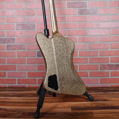 Gibson Custom Shop Original Firebird V 1 of 1 Gold Sparkle NAMM 1991 Owned by G.E. Smith / Signed & Dated by Tom Murphy w/OHSC image 6