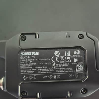 Like new Shure GLXD4R+ wireless instrument system. image 3