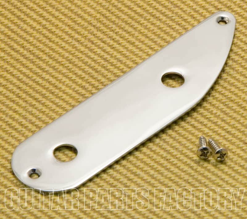 AP-0657-010 Control Plate for Telecaster '51 P Bass Chrome w/ 2 Mounting Screws image 1
