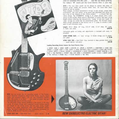 Vintage 1969 Danelectro Coral Guitars Full Line Catalog Hornet Sitar Amps image 6