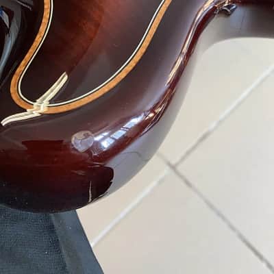 (On hold) Mario Beauregard MB Archtop hand carved Hollow body thinline with Lollar Imperial Humbucker Sakashta image 14
