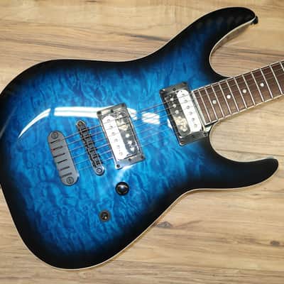 Dean MD X QUILT MAPLE TRANS BLUE BURST 2024 - blue burst image 1