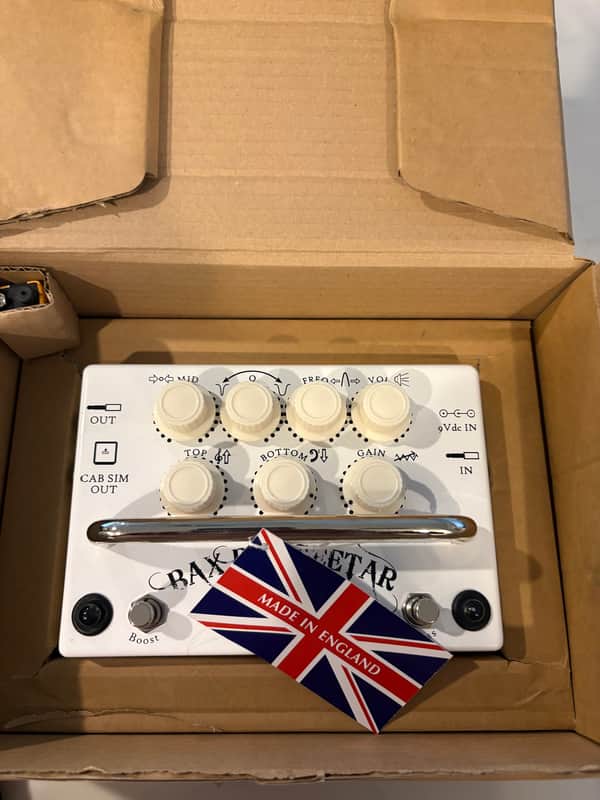 Orange Bax Bangeetar Guitar Pre-EQ Pedal 2010s - White | Reverb
