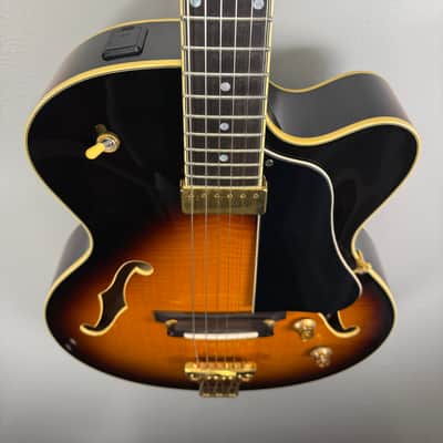 Yamaha AEX1500 Archtop Jazz Gtr - MIJ w/Case – Floating Pickup + Piezo EQ image 4