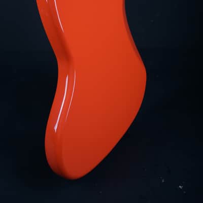 1983 Squier by Fender Jazz Bass - JV Series - Fiesta Red - HSC - Ex Eric Heydock Hollies image 9