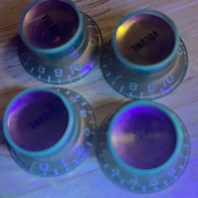 vintage early-mid 60’s Gibson gold reflector knobs image 7