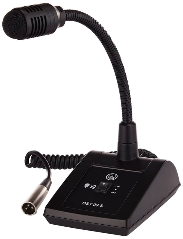 AKG Pro Audio DST99S Dynamic Paging Microphone with Cardioid Polar Pattern for General Public and Communication Uses., Black image 1