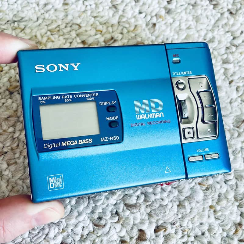 SONY MD WALKMAN 高音質 MDプレーヤー MZ-R50 BLUE SONY MD WALKMAN 高音質 MDプレーヤー MZ-R50 BLUE SONY MZ-R50