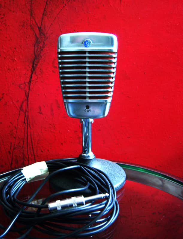 Vintage 1950's Shure 51 dynamic Microphone multi Z w cable image 1