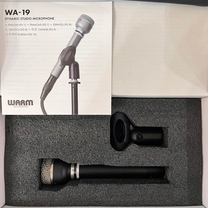 Warm Audio WA-19 Multipattern Dynamic Microphone 2024 - Present - Black image 1