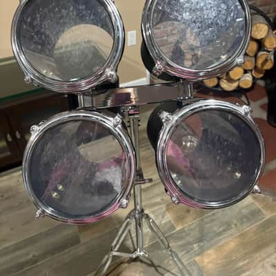 Vintage 1980's Octobans Tube Toms-8 Piece High & Low Pitch Set with Stand-Unknown Brand image 14