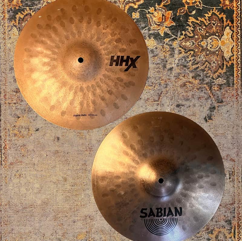 DISCONTINUED DRY Sabian HHX Jojo Mayer Fierce Hats 13” 808 1236 g CLEAN! CRISP! RAW! image 1