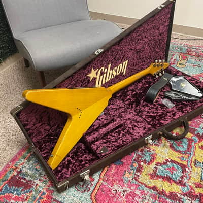 Gibson Custom Shop Master Artisan Collection Leo Scala Classic Black Flying V 2022 Korina image 3
