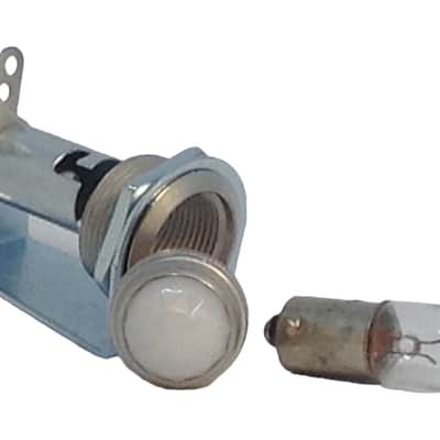 Tube Amp Pilot Light Lamp Assembly with White Jewel + Number 47 Bulb Made In USA image 1