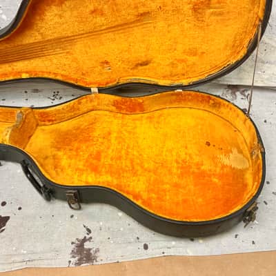 1960's Gibson Byrdland or ES-350T Thinline Guitar Case-Black Pebble-1960-1968 Vintage 17.5" Lower Bout image 6