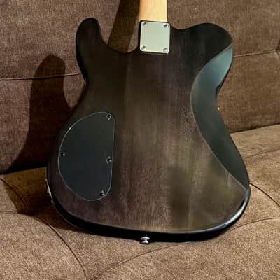 G&L Tribute Series ASAT Deluxe Carved Top with Rosewood Fretboard 2025 Model in Transparent Black image 5