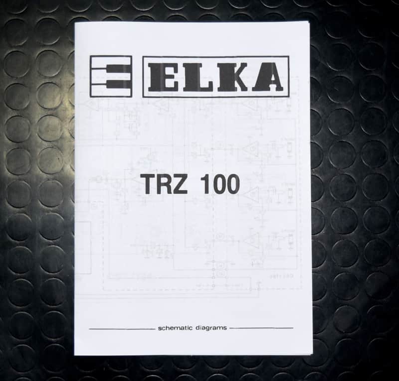 Elka TRZ-100 Service manual repair Schematic diagrams Technical vintage manual image 1