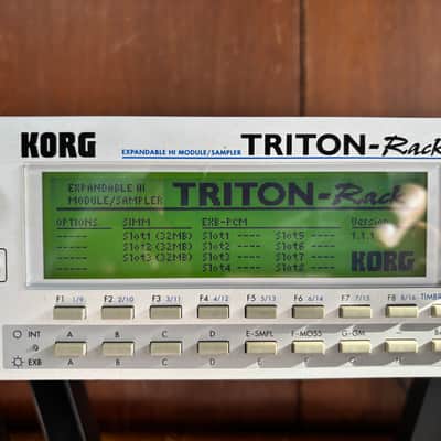 Korg Triton Rack Synthesizer/Sampler Workstation Ver 1.1.1 w/ power supply full simm image 6