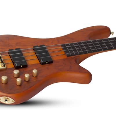 Schecter Stiletto Studio-4 FL Electric Bass Honey Satin image 4