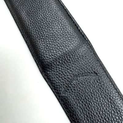 Walker & Williams LHR-32 Black Premium Leather Strap w/Bull Skull And Texas Star Carving image 8