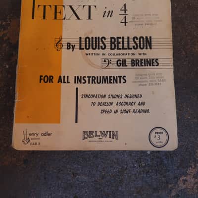 "Modern Reading Text in 4/4" Drum Book by Louis Bellson image 1