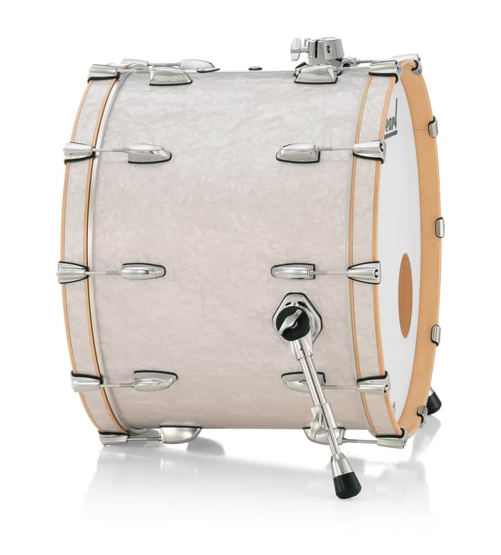 Pearl PMX Professional Maple Series 22x18" White Marine Pearl Wrap #448 Bass Kick Drum w/ BB3 Mount | NEW | Authorized Dealer image 1