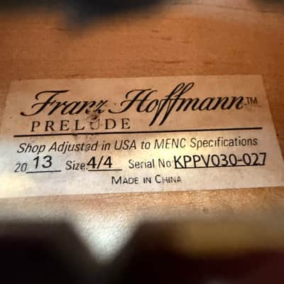 Franz Hoffman Prelude 2013 4/4 KPPV029-049 image 2