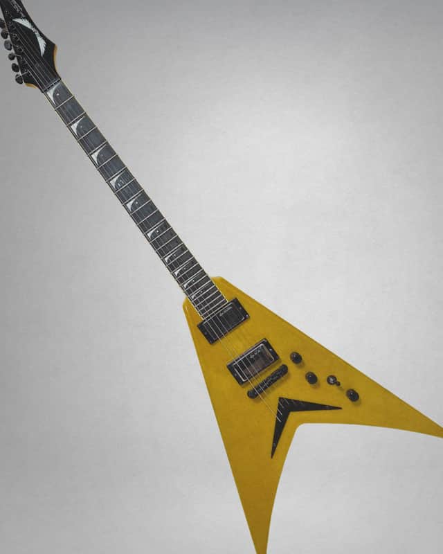 RARE!! Dean Dave V Dave Mustaine Korina VMNT image 1