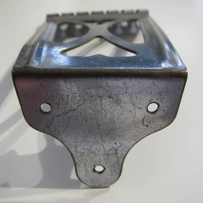 Harmony & Silvertone Flat Top Guitar Tailpiece Authentic Vintage Part Circa-1950s-1960s-Chrome image 5