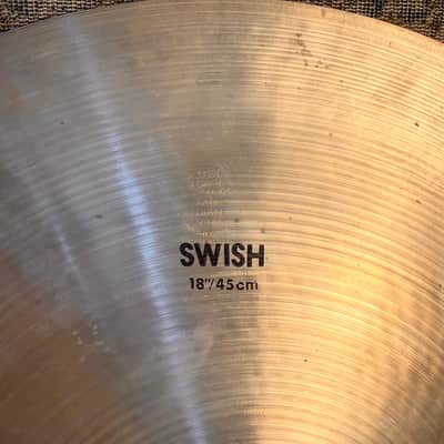 Rare Vintage Zildjian FACTORY SWISH China 18” Unique Exotic Mellow Tone 1306 g CLEAN image 3