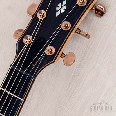 2023 Taylor Custom Grand Auditorium Acoustic Electric Guitar w/ Bearclaw Spruce, Flame Maple & Flame Koa Armrest image 4