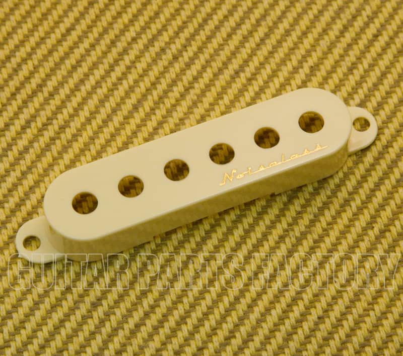 005-3339-030 Fender Noiseless Aged White Fender Strat Guitar Bridge Pickup Cover NF image 1
