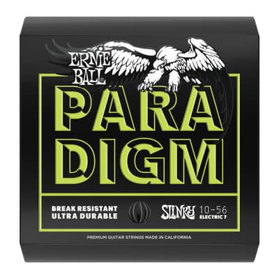 Ernie Ball P02028 Paradigm Regular Slinky 7-String Electric Guitar Strings (10-56)