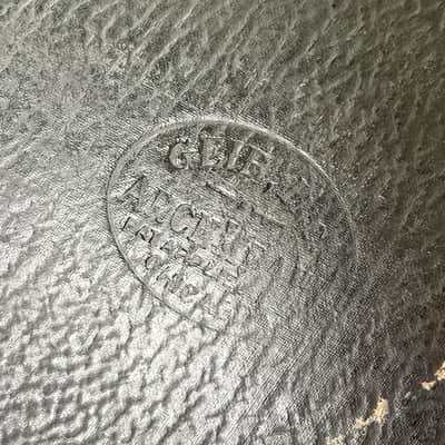 Vintage 1930s Geib Archkraft Parlor Guitar Case - Black, Green Interior - Pre-War image 4