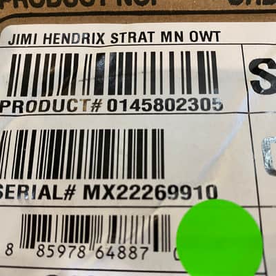 Fender Jimi Hendrix Artist Series Signature Stratocaster Olympic White #MX22269910 (8lbs, 4.0oz) image 9