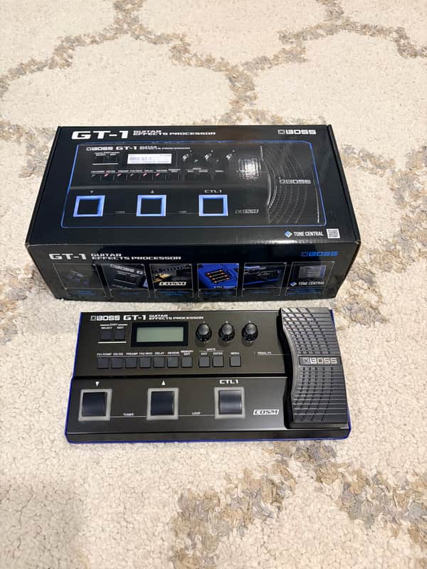 Boss GT-1 Guitar Effects Processor 2016 - Present - Black image 1