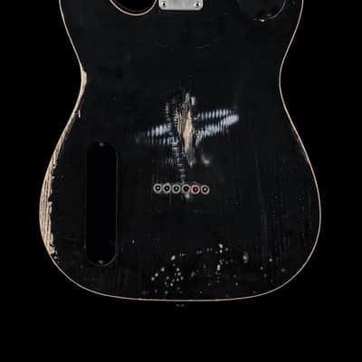 Valentino Guitars Thinline T-style P90 - Gold/black image 7