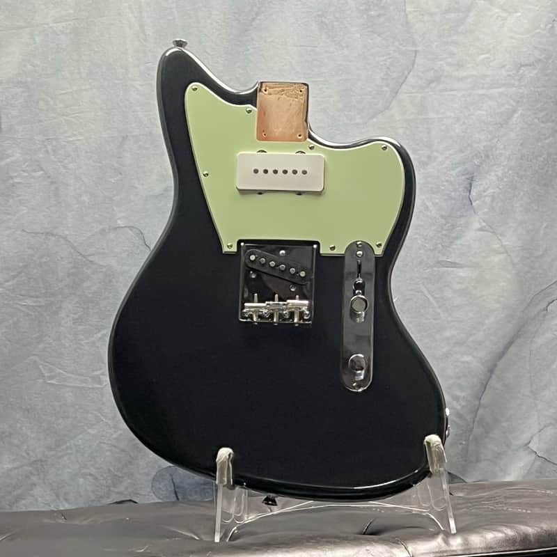 Squier Loaded SJ Offset Telecaster Jazzmaster Body Charcoal Frost Metallic image 1