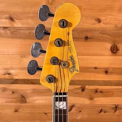 Fender Custom Shop Limited Edition Heavy Relic Custom Jazz Electric Bass USED - Aged Natural image 3