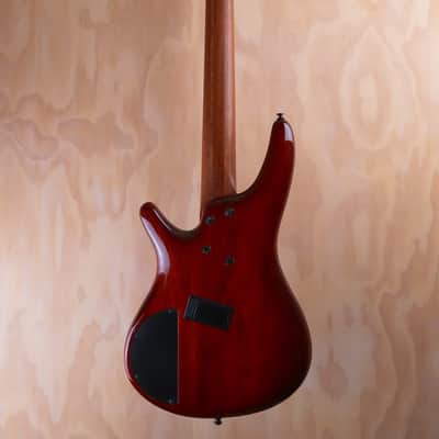 Ibanez SRMS805 5-String Electric Bass Guitar in Brown Topaz Burst, 2017 Model image 4